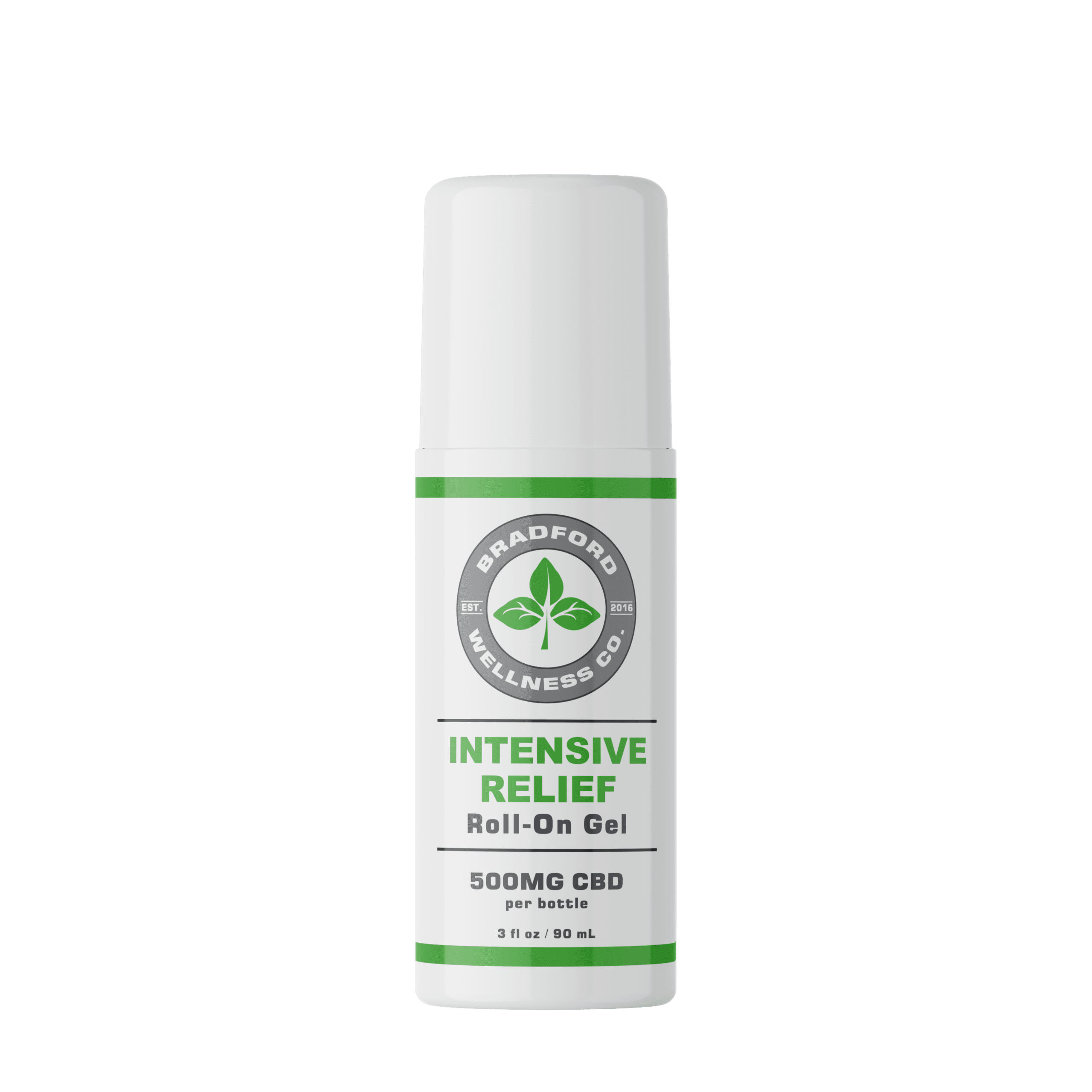 Intensive Relief Roll-On Gel 500mg CBD - Bradford Wellness Co.